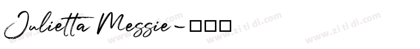 Julietta Messie字体转换